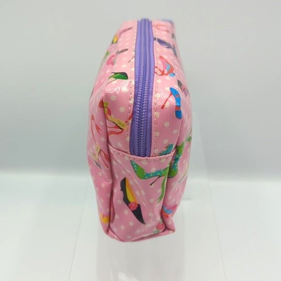 Paperchase Pink Polk A Dot Heels Cosmetic Travel Bags Barbiecore - Picture 10 of 14